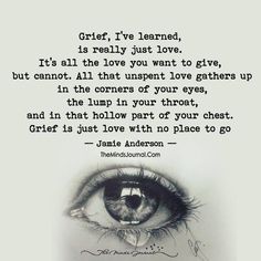 an eye with a quote on it that says gritt i've learned, is really