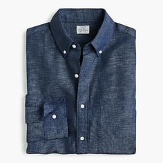 Baird McNutt Irish linen shirt - Men's Shirts | J.Crew Best Casual Shirts, Selvedge Denim Jeans, Linen Shirts, Slim Fit Dress Shirts, Linen Shirt Men, Linen Casual, Crew Clothing, Summer Essential, Weaving Process