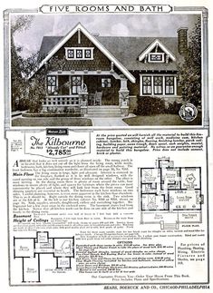 an old house that is featured in the sears homes and bath catalog, dated from 1932