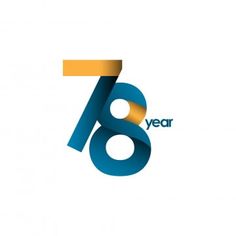 the 76th anniversary logo is shown in blue and gold colors on a white background