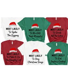 Comes In Black Or White Green Red And Other Colors Comment Below Which Color You Would Like And We Will Make Your Order Happen!! Christmas Tshirt Ideas, Matching Family Christmas Shirts, Christmas Shirt Svg, Svg Ideas, Matching Christmas Shirts, Sister Christmas, Christmas Tshirt, Free Svg Files, Cricut Free