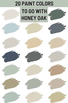 20 paint colors to go with honey oak