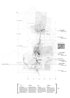 a map that shows the location of several different areas in the city, including buildings and streets