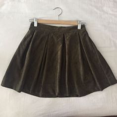 Nyc's Pookie & Sebastian Suede Pleated Suede Mini Skirt. From Their Nyc Specialty Store Itself. Never Been Worn, New With Tags. Color: Olive Green Size: Small Condition: Excellent Length 15 Inches(From Top Of Waist Band To Bottom Of Skirt) Pairs Great With A Nice Black Sweater Or Long Sleeve Body Suit With Designer Stockings. Designer Stockings, Olive Mini Skirt, Long Sleeve Body Suit, Suede Mini Skirt, Suede Skirt, Black Sweater, Body Suit, Long Sleeve Bodysuit, Waist Band