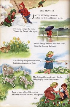 an old children's book with pictures of animals