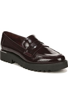 Franco Sarto Camrynn Loafer (Women) | Nordstrom Fall Patent Leather Loafers With Lug Sole, Patent Leather Loafers With Lug Sole For Fall, Fall Patent Leather Oxfords For Workwear, Loafer Women, Be The Boss, Platform Slippers, Penny Loafer, Kids Sandals, Comfort Shoes