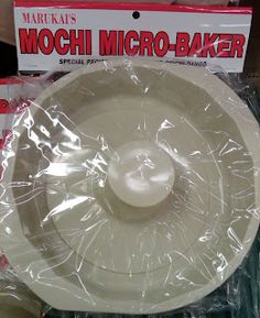 the mochi micro - baker has been wrapped in plastic and is ready to be used