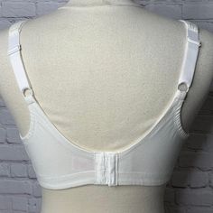 Breezies | Intimates & Sleepwear | Breezies Cotton Wirefree Bra | Poshmark Supportive White Bra With Removable Pads, Supportive White Bra With Light Support, Supportive Light Support White Bra, Stretch White Sports Bra With Underwire, White Underwire Stretch Sports Bra, White Nylon Bra, Fitted White Nylon Bra, White Fitted Nylon Bra, White Seamless Full Coverage Nursing Bra