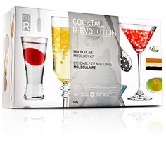 the cocktail revolution kit includes three different drinks