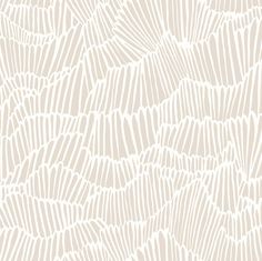 a white and beige wallpaper with wavy lines