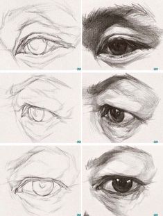 how to draw an eye step by step drawing for beginners, with pictures and instructions