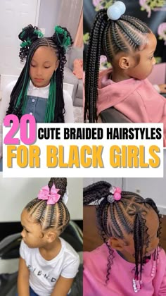 Looking for the perfect back-to-school hairstyle? Check out our list of 20 cute braided hairstyles that are sure to make your daughter stand out! Girls Back To School Hairstyles Black, Braids For Cheerleaders, Girls Braids Hairstyles Kids Black, Girls Braided Ponytail Hairstyles Black, Preschool Braid Styles, Braided Hairstyles Little Kids, Cute School Hairstyles For Kids, Seven Year Old Hairstyles, Braids On Little Black Girls