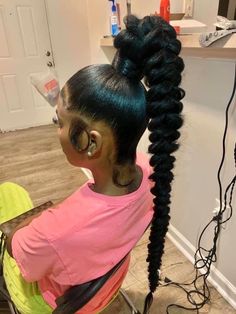 Pin Up Hairstyles For Black Women, Braid Crowns, Tail Ideas, Textured Hairstyles, Black Ponytail, Tan Skin Blonde Hair, Gorgeous Braids, High Ponytail Hairstyles, Weave Ponytail Hairstyles