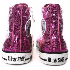 pink, glitter, and converse?? Yeah, I'm in LOVE Pink Glitter Converse, Glitter Converse, Wedding Makeup For Brunettes, Converse Wedding Shoes, Gold Inspiration, Converse Pink, Walk In My Shoes, Wedding Decor Elegant, Stylish Wedding