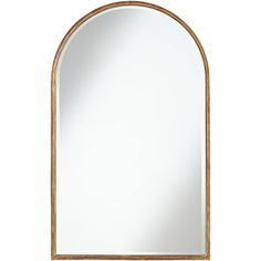 an arched mirror on a white background