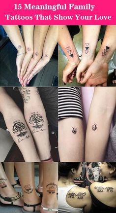 many different tattoos that show your love