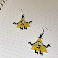 Shrinky Dink Keychain, Bill Cipher