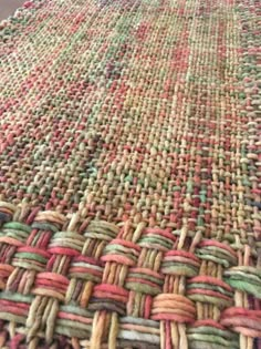 an area rug made out of woven material