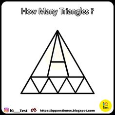 a triangle with the words how many triangles?