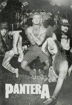 the band pantera is posing for a photo