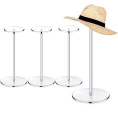 PRICES MAY VARY. Fit Most Hats: this hat display stand measures approx. 4 inches/ 10 cm in top diameter, 6 inches/ 15 cm in the bottom diameter, and the height is about 14 inch, proper size for displaying your hats, making your room well organized Variety of Usages: these acrylic pedestal stands can also be applied for holding various items, like hats, beanies, jewelry, watches, wigs, collectibles, toys, figurines, antiques, dolls, action figures, souvenirs, models, statues and others you would Baseball Hat Rack, Acrylic Risers, Baseball Hat Racks, Acrylic Pedestal, Baseball Jewelry, Wig Display, Display Pedestal, Collectibles Toys, Hat Stand