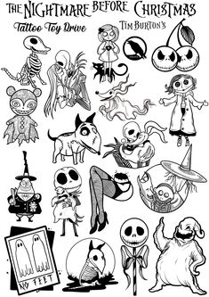 the nightmare before christmas coloring pages for kids to color and play with their favorite characters