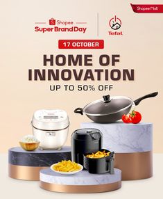 the home of innovation up to 50 % off with super brands day on october 17