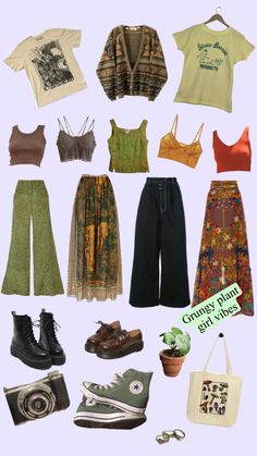 Hippie Boho Outfits, Hippie Fits, Earthy Outfits, Mood Board Fashion, Hippie Outfits, Looks Vintage, Dream Clothes