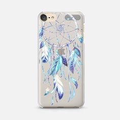 a phone case with an image of a dream catcher on the front and back cover