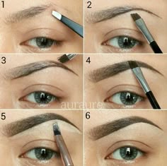 For the few of you who compliment me on my eyebrows, this is exactly what I do. Because for whatever reason,..they just stopped filling in like they used to. Make Up Mata, Membentuk Alis, Bentuk Alis, How To Grow Eyebrows, Eye Brows, Perfect Eyebrows