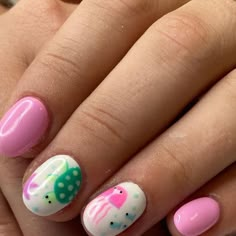 Nails by brittanysinnema on Instagram: "My beautiful client has such passion for her teaching job!! The theme is “under the sea” and we met the requirements on the nails too😎💕 #GelReEnforcement" Baby Shark Nails, Preschool Nails, Nail Design For Kids, Under The Sea Theme Nails, Sea Theme Nails, Sea Themed Nail Art, Theme Nails, Little Kid Nails, Sea Turtle Nails