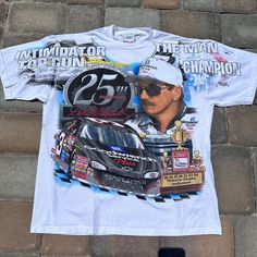 Vintage Chase Authentics T-Shirt 90s Dale Earnhardt... - Depop Dale Earnhardt, Wrap Around, T Shirt