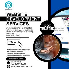 the website development services are available for all types of business needs, including web design