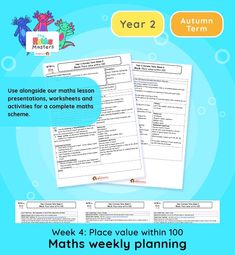 two worksheets with the words, year 2 and summer term written on them