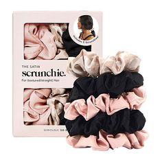 KITSCH Sleep Scrunchies are your newest nighttime necessity!Their satin construction won't crimp or agitate your strands while you sleep, allowing you to wake up frizz-free and ready to take on the day! Banish breakage and conquer creases with these chic day to night no-brainers.Each package includes 5 Satin Sleep Scrunchies in assorted black, blush, and leopard print tones.Base Material: 100% SilkFabric Description: SatinOwned & Founded: Women Owned/FoundedCountry of Origin: Imported No Crease Hair Ties, Ties For Women, Loose Ponytail, Satin Scrunchies, Silk Scrunchies, Tie For Women, Great Hairstyles, Hair Scrunchies, Elastic Hair Ties