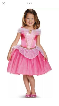 Brand new in package -- Aurora Classic Disney Princess Sleeping Beauty Halloween Costume, Medium 7/8 Product Features: Make sure this fits. by entering your model number. Polyester Product Includes: Dress with character cameo Disney Princess - Sleeping Beauty Officially Licensed Product Disney Princess Dresses For Kids, Sleeping Beauty Halloween Costume, Sparkly Pink Dress, Sleeping Beauty Halloween, Princess Aurora Costume, Disney Princess Sleeping Beauty, Princess Sleeping Beauty, Princess Aurora Dress, Godmother Dress