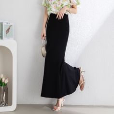 "Cool and comfortable for hot summer days, this black skirt is elegant and stylish.    It is a wonderful wardrobe staple that's a timeless classic you'll wear again and again. All our items are Tailored and Handmade and Made to Order ,I can make Any Size . I design new styles every week, please collect my store. I believe that you will meet your favorite styles. ★★FEATURES 45% cotton, 55% other fabrics Elastic waist Right zipper closure Black skirt Midi skirt Package hip skirt Simple skirt Perfe Elegant Black Flared Maxi Skirt, Elegant Black Long Skirt, Black Flowy Skirt For Summer, Black Non-stretch Mini Skirt For Summer, Black Full Length Elegant Pencil Skirt, Elegant Full-length Black Pencil Skirt, Elegant Full Length Black Pencil Skirt, Black Flowy Maxi Skirt For Spring, Flowy Black Maxi Skirt For Spring