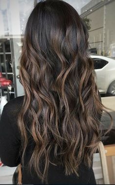 Espresso Brunette, Carmel Brown Hair, Hair Color Flamboyage, Fall Hair Color For Brunettes, Brown Hair Balayage, Dark Brown Hair Color, Brown Highlights, Hair Color Highlights, Balayage Brunette