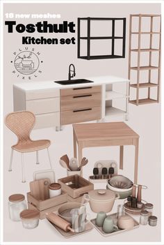 Tosthult kitchen set Sims 4 Functional Alarm Clock, Sims 4 Bakery Mod, Sims 4 Bust The Dust Cc, Sims 4 Pet Accessories, Sims 4 Clean Girl Cc Furniture, Nurse Cc Sims 4, Sims 4 Sushi Restaurant, Cc Sims Download, Sims4 Functional Objects