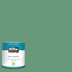 a can of behr paint on a white background