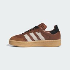 Adidas Shoes Women Samba, Casual Brown Adidas Skate Shoes, Brown Adidas Skate Shoes With Rubber Sole, Adidas Leather Skate Shoes With Logo, Maroon Sambas, Adidas Brown Skate Shoes With Rubber Sole, Brown Leather Adidas Sneakers, Samba Burgundy, Adidas Samba Chalky Brown