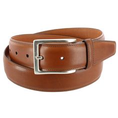 This sleek and classic calfskin belt is a must-have staple for any gentleman&#39s wardrobe. Smooth and supple calfskin is the perfect complement to a pair of formal Oxfords, or casual loafers. Meticulously handcrafted in England, this timeless Somerset belt features hand-stained edges and notches for a professional look. Available in three classic colors. Made of Calfskin Classic Formal Belt Buckles, Classic Calf Leather Belt Buckles For Formal Wear, Classic Bridle Leather Belt Buckles For Workwear, Modern Leather Belt For Semi-formal Occasions, Formal Brown Calf Leather Belt, Classic Leather Belt Buckles For Business Casual, Classic Leather Belt Buckles With Removable Belt, Formal Bridle Leather Belt With Smooth Grain, Classic Brown Belt For Business Casual