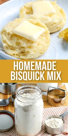 homemade bisquick mix in a mason jar