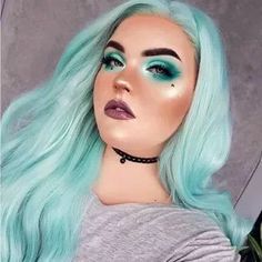 FASHIONDEITYSHAIR | Hair | 22 Green Blue Body Wavy Lace Front Wig New | Poshmark Black Hair Extensions, Halo Hair Extensions, Red Wigs, Short Bob Wigs, Headband Wigs, Brown To Blonde, Hair Toppers