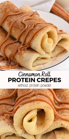 Cinnamon Roll Protein Crepes Quick Breakfast Ideas Healthy, Easy Healthy Breakfast Recipes, Protein Crepes, Protein Baking, Healthy Breakfast Recipes Easy, Egg Muffins, High Protein Breakfast, Healthy Sweets Recipes, Oat Flour