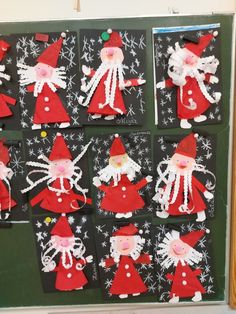 Kindergarten Christmas Crafts, Santa Claus Crafts, Prek Crafts, Christmas Art For Kids, Santa Crafts, Atv Riding