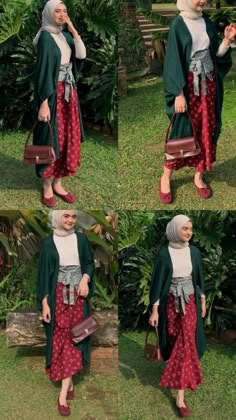 Outfit Kondangan Casual, Kulot Pants, Kondangan Outfit, Muslim Outfits Casual, Hijab Style Casual, Batik Fashion, Style Hijab, Hijabi Outfits Casual, Everyday Fashion Outfits