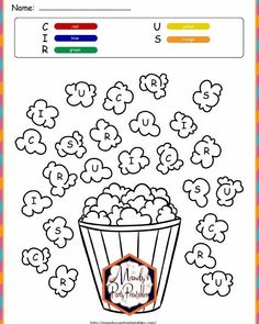 an image of a movie theme with popcorn in the sky and clouds above it, as well