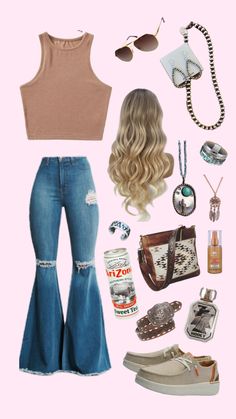 #outfit #outfitideas #outfitinsporation #fitinspo #fit #fits #country #countrygirl #fyp #fypshuffle #f4f #westernoutfit #westernstyle #westernwear #western 🤍🌼✨☀️🐝 Rodeo Fits, Country Fits, Country Clothes, Western Fits, Western Clothes, Cute Clothing Stores