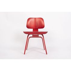 an image of a red chair on a white background